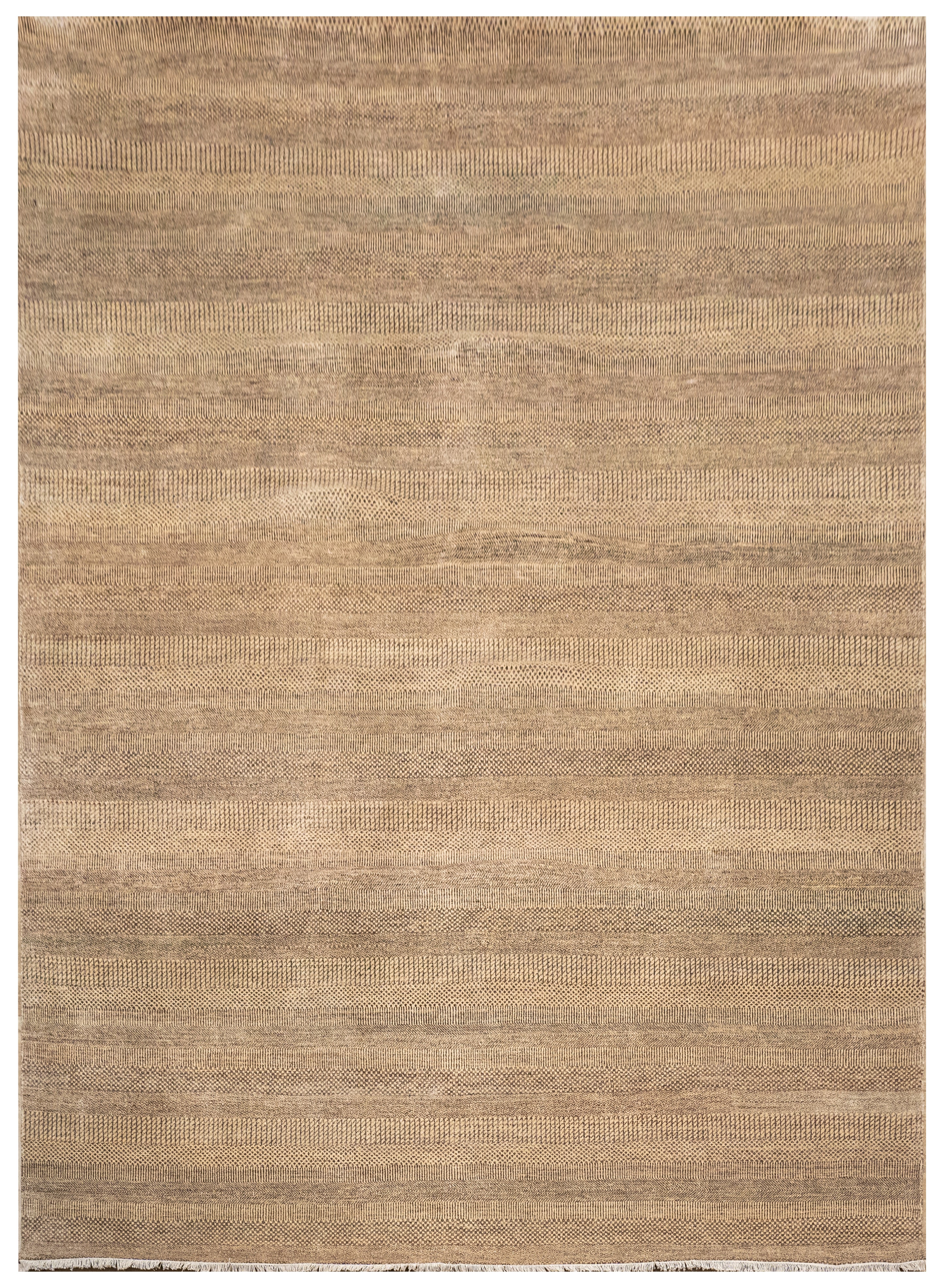 Handknotted Carpet, DIA - 958 MCN, Tan & Coffee